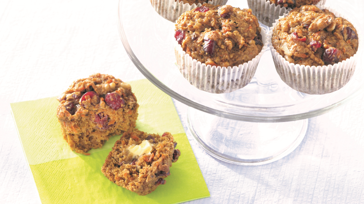 Flax and Fruit Muffins